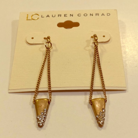 LC Lauren Conrad Simulated Diamond Drop Earrings - Picture 7 of 8